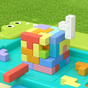 Nuevo Juguete de Bloques de Construcción de Cocodrilo, Rompecabezas de Tangram Colorido, Bloques de Apilamiento, Juego de Rompecabezas de Plástico, Juego de Ingenio - Product Image 4