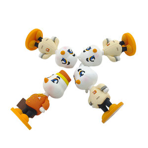 Figuras de Pato de Goma Suave de PVC Personalizadas, Muñecos con Estilo de Uniforme de Hotel, Base 3D Personalizable, Mascota Promocional Ecológica - Product Image 3