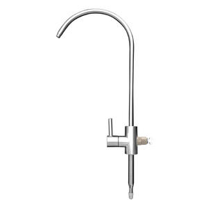 Grifo de cocina de acero inoxidable 304 con una sola manija y salida de tubería para conexión de hervidor inteligente, montado en la pared, fácil instalación - Product Image 1