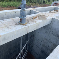 Agitateur vertical automatique en acier inoxydable avec pompe pour la flocculation et le mélange dans les réservoirs anaérobies de traitement des eaux usées