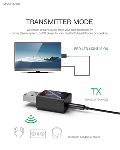 KN320 Modelo Básico, <span class=keywords><strong>Receptor</strong></span> Transmisor de Audio <span class=keywords><strong>Bluetooth</strong></span> Universal, Adaptador Inalámbrico Auxiliar - Product Image 5