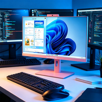 Nuevo Ordenador Todo en Uno de 23.8/27 Pulgadas al por Mayor, Core I3/i5, 8GB RAM, 256GB SSD+HDD, USB, Ordenador de Escritorio Monobloque Económico para Call Center