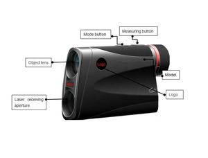 Medidor de telémetro láser gran angular de prisma Bak4 de alta calidad para caza de golf con medición de distancia - Product Image 5