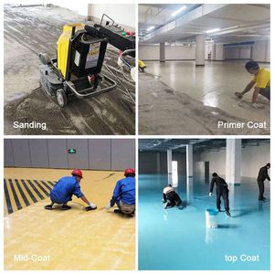 Meilleur revêtement de sol de garage en polyurée, matériau d'imperméabilisation par pulvérisation pour toiture, application facile au pinceau - Product Image 2