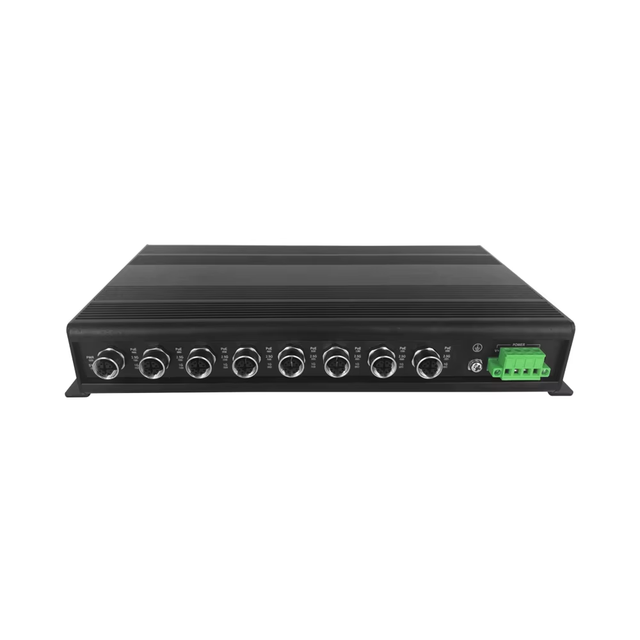 8 PoE Port M12 Managed Industrial Network Switch 2.5G 8 X 100/1000/2500Mbps Ethernet Switch