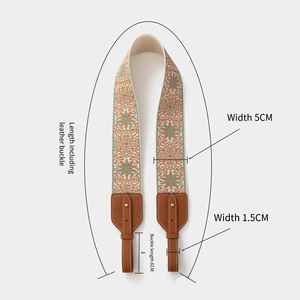 Sangle d'épaule réglable de 5 cm de large, <span class=keywords><strong>sac</strong></span> à main Evelyn en cuir tressé avec boucles métalliques, compatible avec les sacs panier DIY - Product Image 3