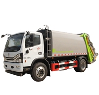 Camion à ordures compacteur poids lourd Dongfeng 4x2 Euro6 avec bus CAN et contrôle automatique, prévention des fuites d'eaux usées