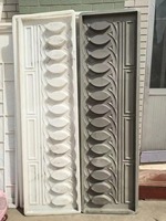 Panneaux de bordure en béton préfabriqué Interlock, moules en PP injecté pour pierres, moules en béton pour murs extérieurs, clôtures et colonnes