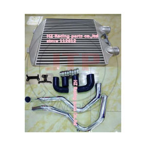 Intercooler para vw <span class=keywords><strong>Polo</strong></span> <span class=keywords><strong>9N</strong></span> 1,8 <span class=keywords><strong>GTI</strong></span> 1.9TDI + kits de tubería + barra de soporte y estilo de placa - Product Image 1