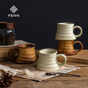 Fenn Sáng Tạo Retro Nhật Bản Lò Thay Đổi Men Cốc Gốm Tùy Chỉnh 250Ml Mới Lạ Cổ Điển Phong Cách Thô Gốm Cốc Cho Bộ Quà Tặng - Product Image 6