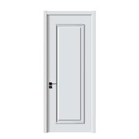 Porte intérieure en bois composite polymère MDF au design moderne, sur mesure, résistante aux rayures, pour projets de chambres d'appartement