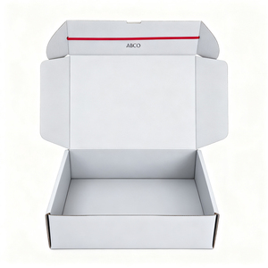 Caja de Cartón Corrugado con Cierre Autoadhesivo y Tira Desprendible Negra Personalizada <span class=keywords><strong>para</strong></span> Envío de Calcetines, Embalaje de Papel Plegable - Product Image 3