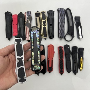 Tay cầm dao gấp bằng nhôm CNC siêu nhẹ, kiểu dáng đẹp, tiện dụng, tùy chỉnh, kèm lưỡi dao D2 440C. - Product Image 3