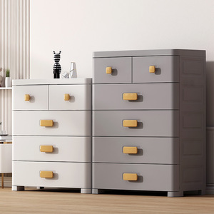 <b>Plastic</b> <b>Storage</b> <b>Drawer</b> Cabinet 4 5 6 Layer Standing Type Clothing Organizer Multi Layer <b>Storage</b> Cabinet For Home Bedroom Use - Product Image 5