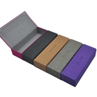 Étui à lunettes rectangulaire en PU fait main avec fermeture magnétique, boîte à lunettes personnalisable avec logo en relief, plusieurs couleurs tendance, étui rigide pour lunettes