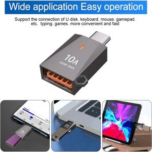 <span class=keywords><strong>Adaptateur</strong></span> <span class=keywords><strong>USB</strong></span> <span class=keywords><strong>C</strong></span> <span class=keywords><strong>USB</strong></span> 3.2 Keyhole 10Gbps Vitesse de transfert de données Plug Play Aucun pilote nécessaire Conversion ultra-rapide Sortie CC Hub <span class=keywords><strong>USB</strong></span> <span class=keywords><strong>C</strong></span> - Product Image 4