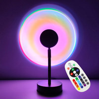 Lampe de projection LED intelligente moderne en aluminium pour salle de bain, 16 couleurs, DIY, écologique, CRI 95, dimmable, ambiance selfie, effet coucher de soleil