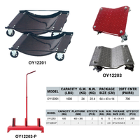 Chariot à roues en acier universel multi-usages avec surface antidérapante pour garage automobile et atelier de réparation de pneus