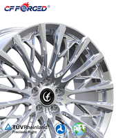 Jantes en alliage forgé personnalisées CF FORGED, polies argentées, 16-24 pouces, 20 mm ET PCD pour Alfa Romeo