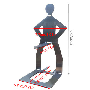 Nuevo soporte para salchichas de <span class=keywords><strong>barbacoa</strong></span> de acero inoxidable para exteriores, herramienta de <span class=keywords><strong>barbacoa</strong></span> humanoide para acampar con caja de embalaje - Product Image 3