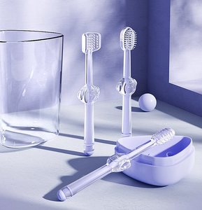 Kingtale Gentle <strong>Dental</strong> Care Non-Toxic Soft and Durable -Ideal Small Dog and <strong>Cat</strong> 3-Piece Pet Silicone Toothbrush Kit - Product Image 1