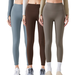 Leggings de sport chauds et respirants DAW180, haute élasticité, toucher doux, 260 g/m², longueur intégrale, mode, solides, pour le Pilates, le yoga, la remise en forme, taille haute - Product Image 1