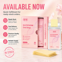 OKTW Bandes buccales de glutathion saveur citron naturel, aide à éclaircir et protéger la peau, complément alimentaire quotidien pour adultes OEM ODM