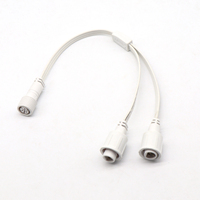 GJQ 10FT 20AWG Weißes DC 5,5mm X 2,5mm Buchse auf 5,5mm X 2,5mm Stecker Stromverlängerungskabel für Stromquellen-Zubehör
