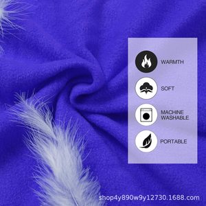 Forro de Felpa para Saco de Dormir Woqi, 75 Pulgadas, Tamaño Completo, con Cierre, Manta de Camping Portátil, Tela de Felpa Polar Azul, para Uso en Viajes de Adultos - Product Image 4