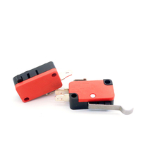 Petit interrupteur à bouton-poussoir 3 broches 16A 250V micro interrupteur micro fin de course avec rouleau