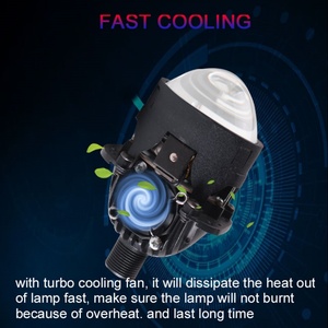 24V 2.5-Inch Sanvi S8 Bi-<b>LED</b> Project Lens Headlight Top Car <b>Light</b> Accessories in Indonesia with Lossless Installation - Product Image 2