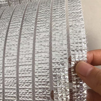 Tissu d'ombrage en aluminium pour serre diffuse la lumière 85% Tissu d'ombrage réfléchissant le soleil UV