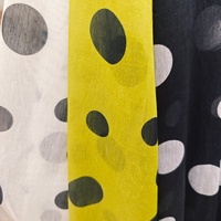 Changxu Textile Nouvelle Collection Tissu Imprimé à Pois pour Vêtements Femme et Fille, Rayonne Viscose Lin, Vente en Gros, OEM&ODM