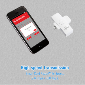 Điện thoại di động chip <span class=keywords><strong>Reader</strong></span> Micro USB PC <span class=keywords><strong>EMV</strong></span> Android Máy tính bảng thông minh Đầu đọc thẻ ACR39U-ND - Product Image 2