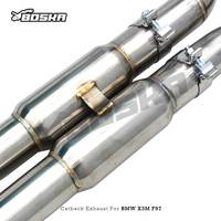 Tuyau d'échappement à montage direct pour BMW X3M/X4M F97/F98 3.0T 2019-2023 Boska Z Midpipe avec résonateur, silencieux arrière avec embouts