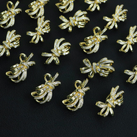 Fermoir nœud papillon en gros pour collier de perles, bracelet, chaîne de pull, accessoires de fabrication de bijoux DIY, connecteur boucle nœud PJ0046