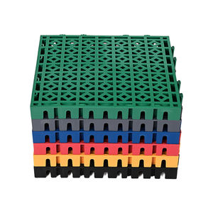 Revêtement de sol B2B <span class=keywords><strong>en</strong></span> PP antidérapant à emboîtement, motif losanges de 4 cm, design moderne, pour garages, entrepôts et applications mécaniques - Product Image 2