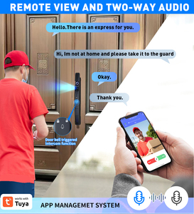 Lifelibero Tuya WiFi 3D Face Recognition Smart <strong>Door</strong> Lock with <strong>Camera</strong> Video <strong>Intercom</strong> Fingerprint Keypad for Hotel Steel <strong>Door</strong> - Product Image 5
