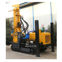 Foreuse rotative APCOM sur chenilles, alimentée au diesel, haute efficacité, pour puits d'eau, avec pompe et moteur, à vendre