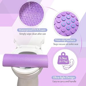 Customized Recovery Toilet Seat Cushion Pillow for Post Surgery Comfort, Purple Foam Toilet Riser Support Pad - Product Image 3