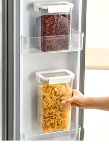 Bulk Supply Transparent Plastic Sealed Canisters Food Grade Thick <b>Storage</b> <b>Boxes</b> Eco-Friendly <b>Stackable</b> Kitchen Cereal Snack - Product Image 2