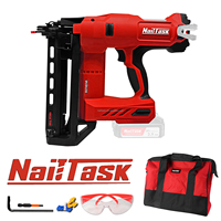 Pistolet à clous sans fil 20V à batterie lithium-ion sans balais NailTask DCFN40-T50 de qualité industrielle 16Ga pour finition de moulures intérieures et plinthes