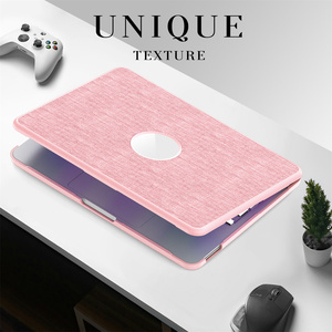 Housse de protection pour ordinateur portable en tissu antichoc avec coque rigide et support pour <span class=keywords><strong>Mac</strong></span> <span class=keywords><strong>Book</strong></span> <span class=keywords><strong>Pro</strong></span> 13 14 16 pouces A2338 A2442 A2485 - Product Image 4