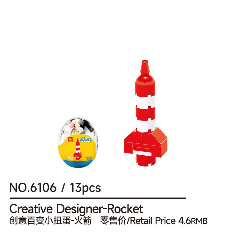 Paquete de 6106 huevos, ladrillos pequeños.