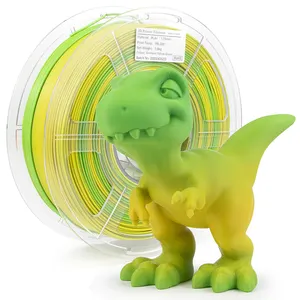 OEM/ODM iSANMATE neuer hochwertiger 3D-Druck PLA+ Filament-Verlauf 1,75 mm 1 kg Verlauf gelb-grün