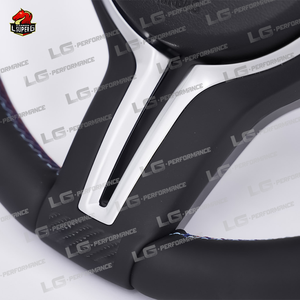 Накладка на руль LeGai из карбоновой кожи с возможностью индивидуальной настройки для BMW 3/4/5 серии, X5 F30/F10/F15/F16/F06/F32/F26 <span class=keywords><strong>M</strong></span> Sport, черная - Product Image 5