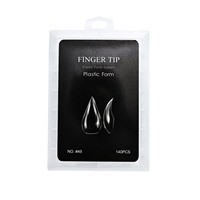 Moule en plastique réutilisable en forme de bec d'aigle pour extensions d'ongles en gel cristal et acrygel rapide; pour ongles des mains et des pieds