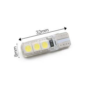 Luces LED para Automóvil, Decodificador CANBUS T10 5050 6SMD, Luces de Estacionamiento, Bombillas de Silicona W5W - Product Image 5