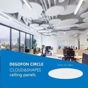 <span class=keywords><strong>Plafond</strong></span> acoustique sans cadre <span class=keywords><strong>en</strong></span> forme de nuage 1200*1200mm Panneau acoustique Panneaux d'absorption acoustique <span class=keywords><strong>en</strong></span> fibre de verre pour les fréquences moyennes et aiguës <span class=keywords><strong>Blanc</strong></span> 4 X - Product Image 3