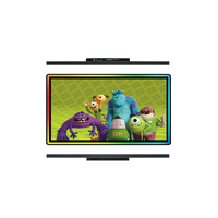 Boîtier en aluminium 27 32 43 pouces PCAP Touch LED Rainbow Lighting Edge Moniteur à écran tactile Moniteur de jeu qualifié